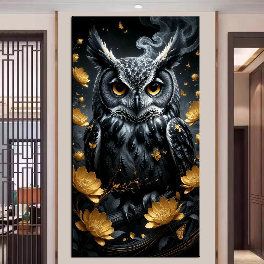 Large Size Mosaic DIY Full Diamond Painting Kits Art Giraffe Owl Leopard Picture Embroidery Cross Stitch Rhinestones