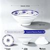 Blue and White Melamine Porcelain Bowl - Retro Restaurant Style for Noodles, Soup, or Ramen