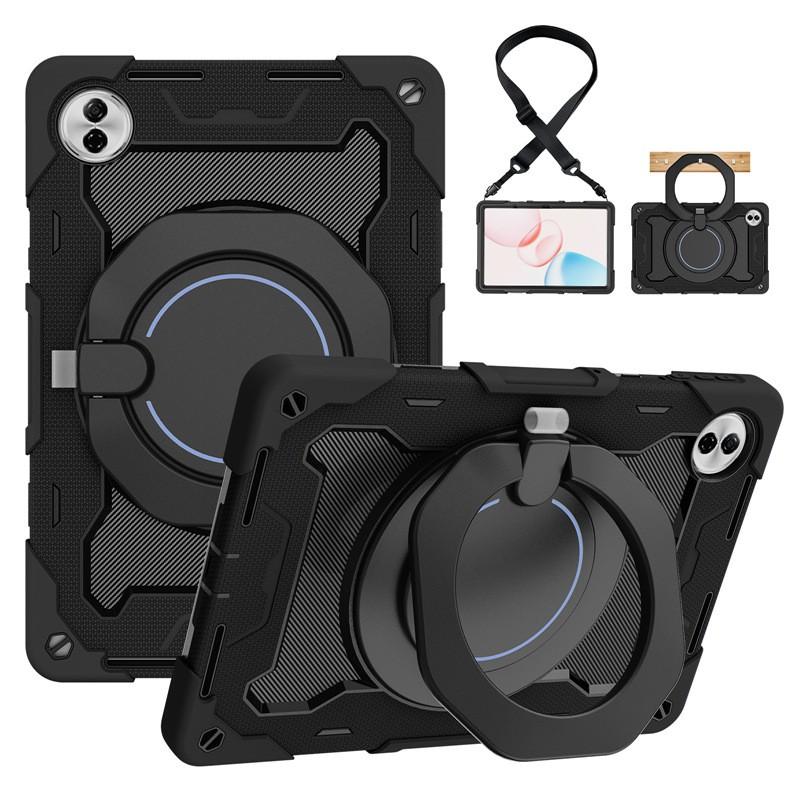 Honor Pad 10 12.1 Inch Tablet Case With Rotating Stand Shockproof Cover Silicone Includes Shoulder Strap Portable Design