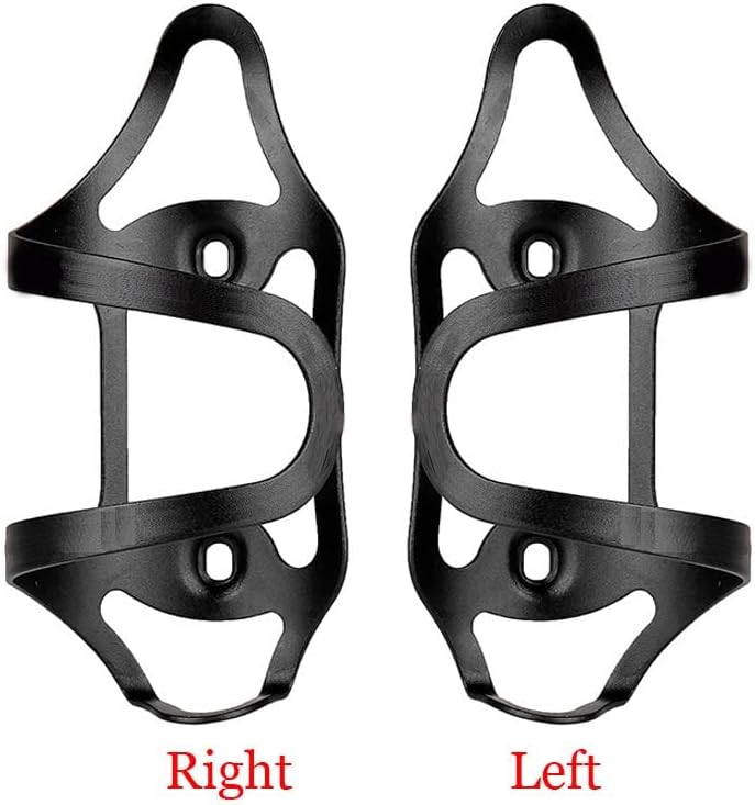 BBxunsless 1 Pair Aluminum Alloy Bicycle Water Bottle Holder with Screws Left and Right Opening Water Cage for Mountain & Road Bikes