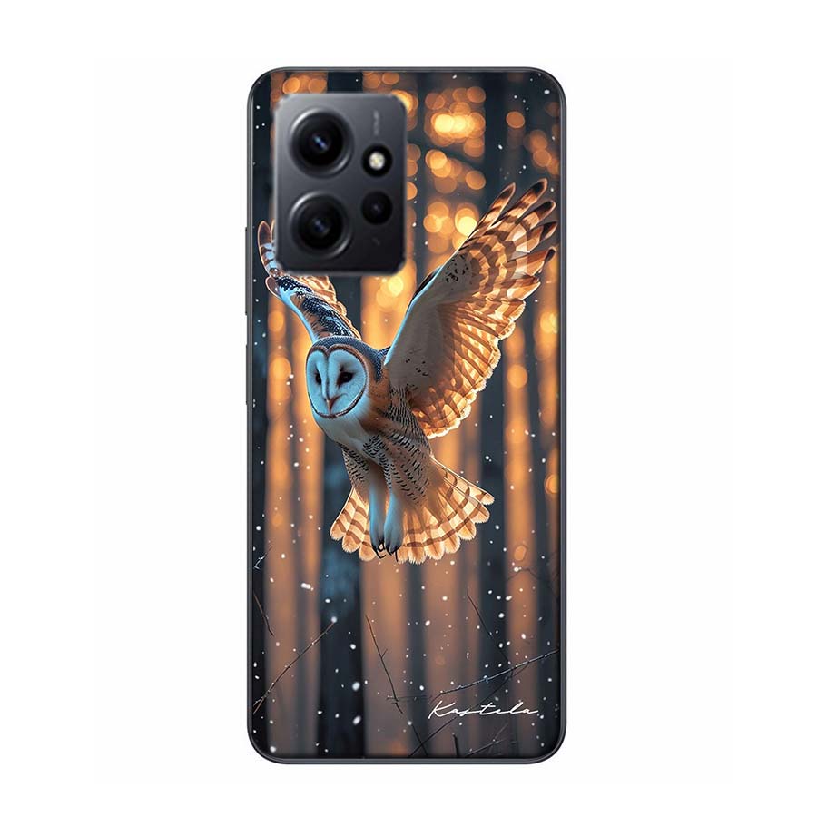 Owl in Winter Phone Case For Redmi Note 14 15 Pro 5G 13 12 Pro Plus 11 11T 11E 11S 10 Pro 10S 9 9S Cover Cell Clear TPU Capa Com