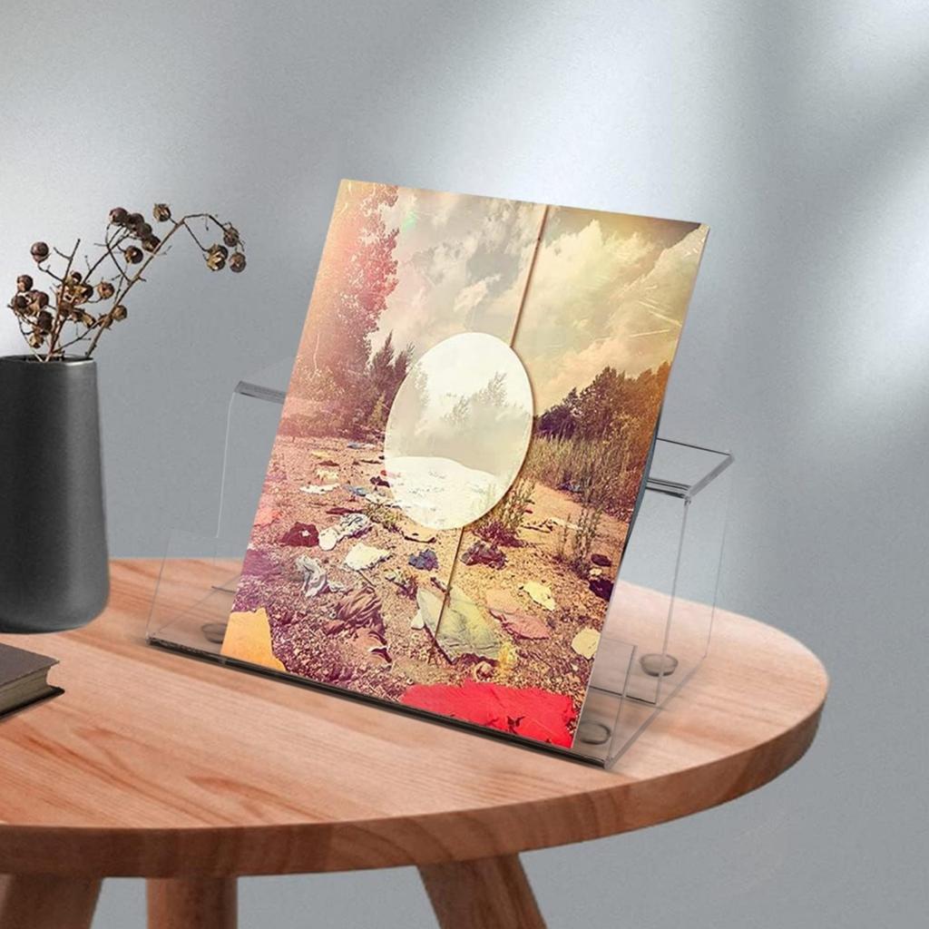 Vinyls Record Storage Bracket Vinyls Record Holder Vinyls Record Desktop Display Stand Acrylic Record Rack for Home