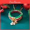 Christmas Reindeer Santa Crystal Waterdrop Bracelet With Multi Layer Style For Gift Giving