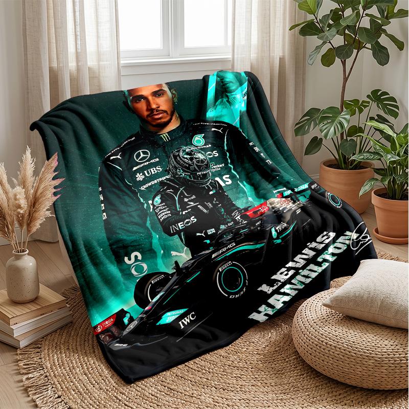 Coperta in Pile Flanella Lewis Hamilton Coperta Calda e Accogliente per Divano Letto Viaggio Uso Stagionale
