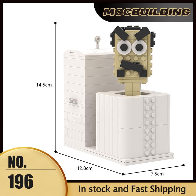 MOC Movie Game Model Monitoring Team Mech TV Man Toilet Audio Robot DIY Assembly Building Blocks Bricks Collection Toys Gifts