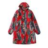 Long Length Floral Cotton-Padded Coat Winter New Arrival Outer Women's Clothing Fashion Younger Hoodie Single-Breasted Long Sleeve Fleece-lined 27382