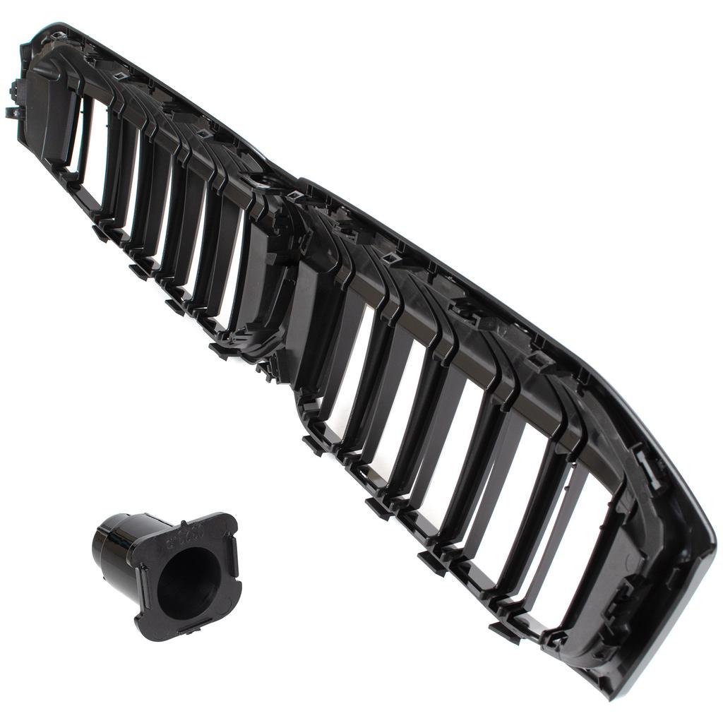 BMW 3 G20 G21 FL 22-24 Kidney Grille Black Glossy Double Bar With Cover