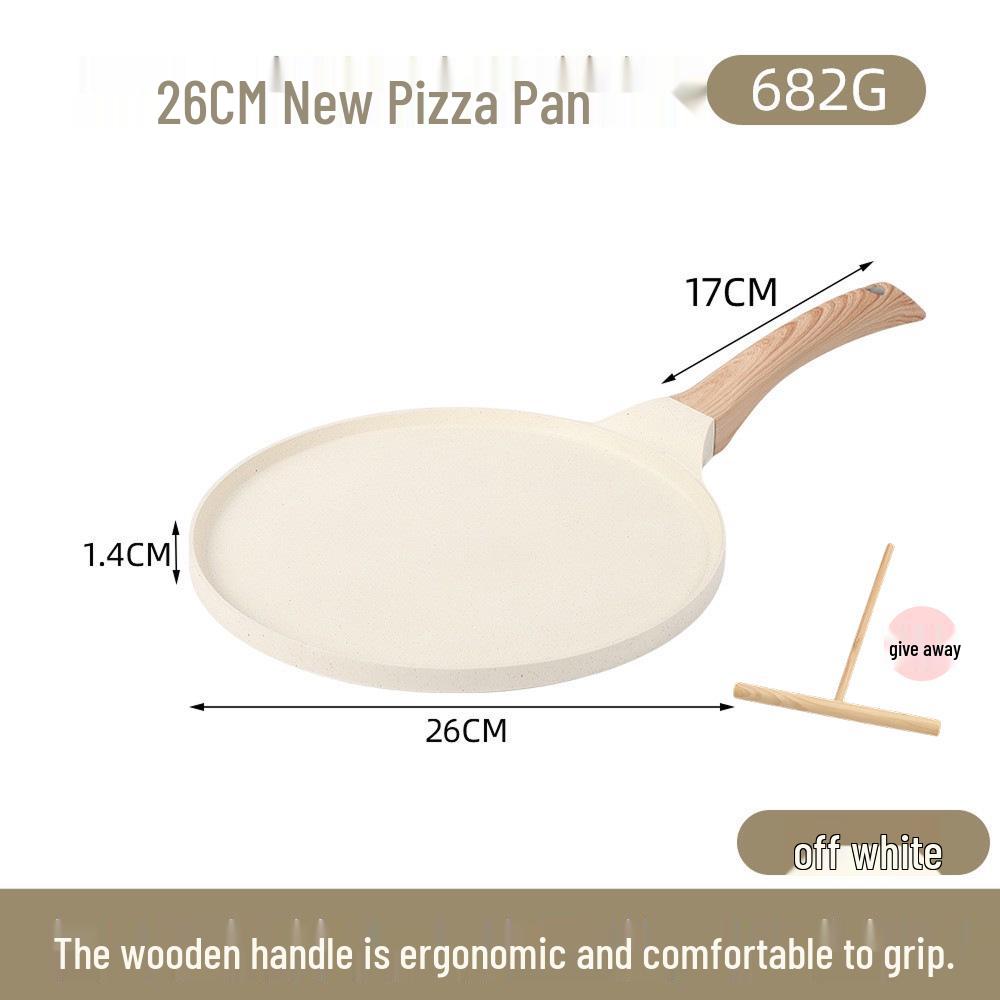 Non-Stick Medical Stone Pan: Ideal for Pizza, Crepes, Steak, Omelettes, and Pancakes