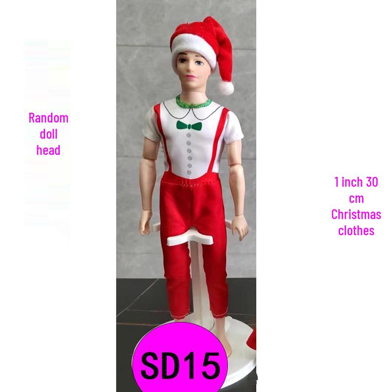 Christmas Doll Clothes Set for BJD and Reborn Dolls - Limited Edition Fashion for Children