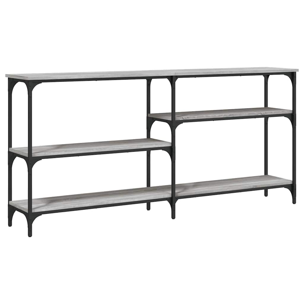 Console Table Grey Sonoma 160x29x75 cm Particleboard