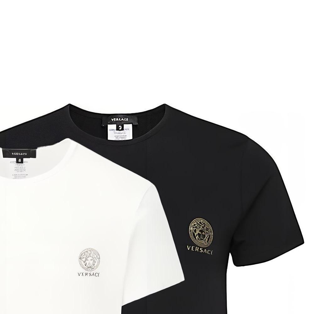 VERSACE 2 Pack Crewneck T Shirts AU10193-1A10011-A225E