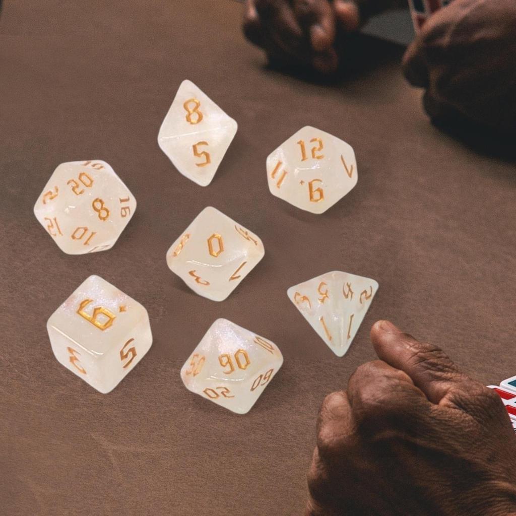 7Pcs Polyhedral Dices Set Table Game for Role Playing Family Gathering Party Favors