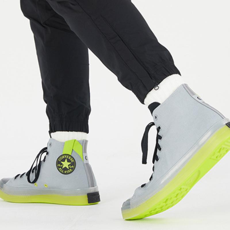 Converse Chuck Taylor All Star CX Gelee-Sohle Lässiger Komfort Mid-Top Canvas Unisex Grau Grün