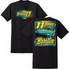 Denny Hamlin Mavis Black 2-Spot T-Shirt