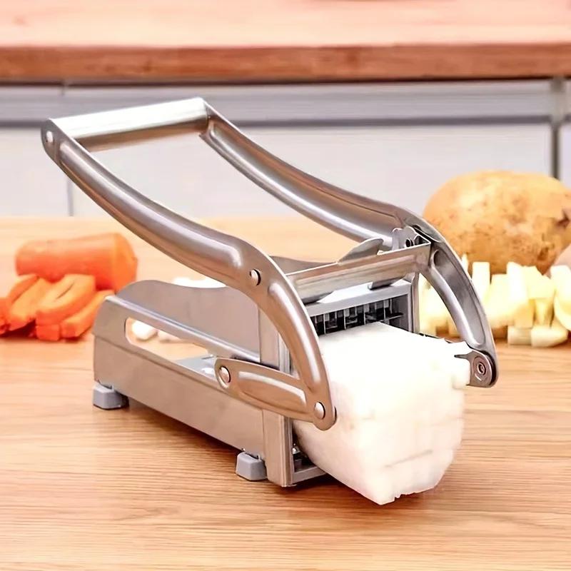 Stainless Steel Potato Cutter Multi-purpose Cucumber Potato Slicer Cutting Vegetable Cutter Kitchen Gadgets and Accessories