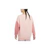 Nike Sportswear Casual Color Block Round Neck Vintage American Sweatshirt Women Sweatshirt Quartz-Pink DJ6946-666
