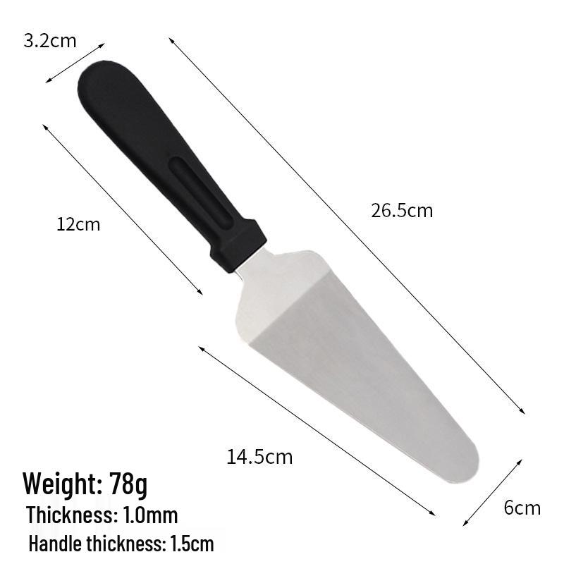 

1.2mm Thick Stainless Steel Spatula for BBQ, Steak, Pizza, Cake, Kitchen Baking, and DIY Cooking.