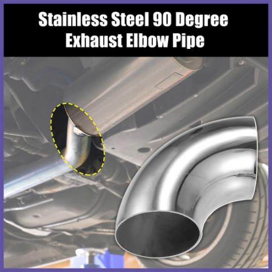 OD 1.5 Inch 90 Degree 1.2mm Thickness Stainless Steel Exhaust Elbow Pipe