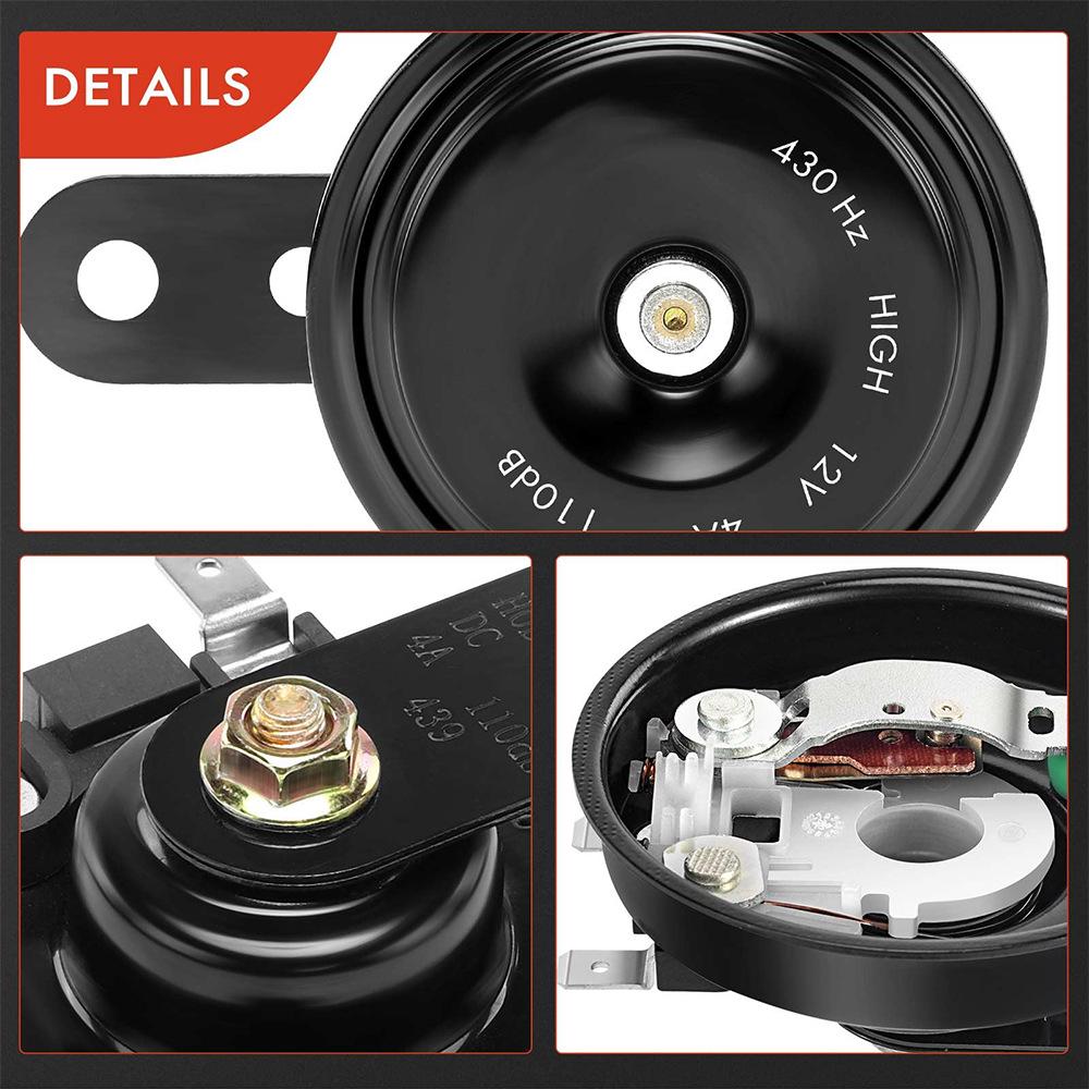 12V High-Power Universal Disc Horn for Cars & Motorcycles