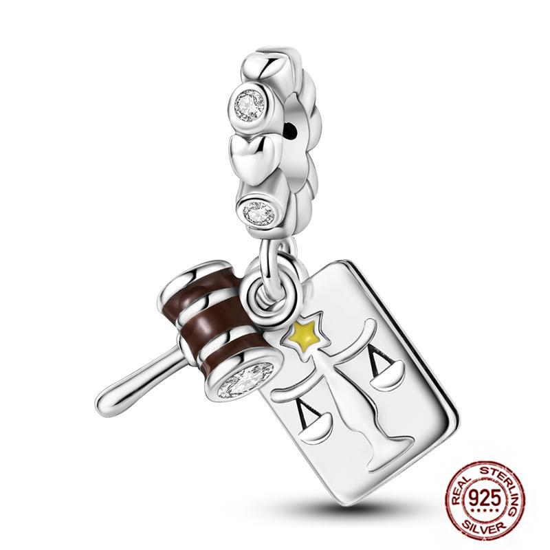 Daily Articles Copper Pink Perfume Charms Camera Dumbbell Smart Watch Beads Fit Original Bracelets Diy Jewelry Gift