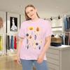 Flower Blossoms T- Shirt, Boho Style, Pressed Flowers T- Shirt