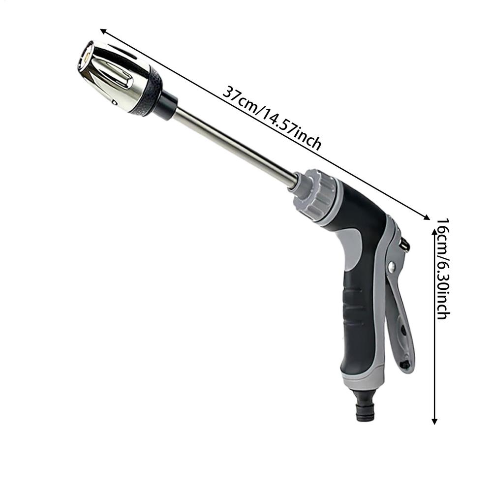 Garden Hose Nozzle High Pressure Metal Heavy Duty Water Hose Nozzle Sprayer Adjustable Water Nozzle Sprayer for Lawn & Garden
