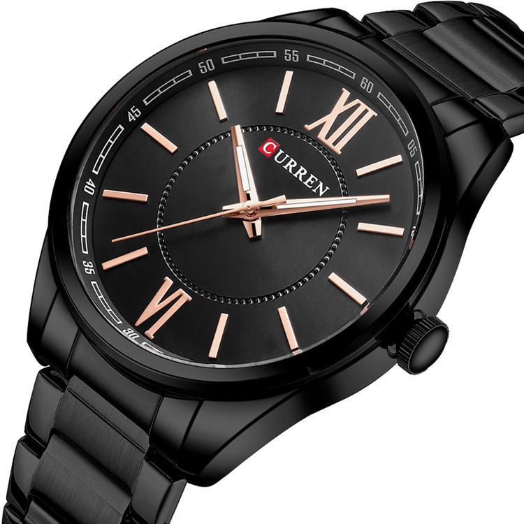 CURREN Men's Sports Watch Men's Quartz Steel Belt Business Sports Watch