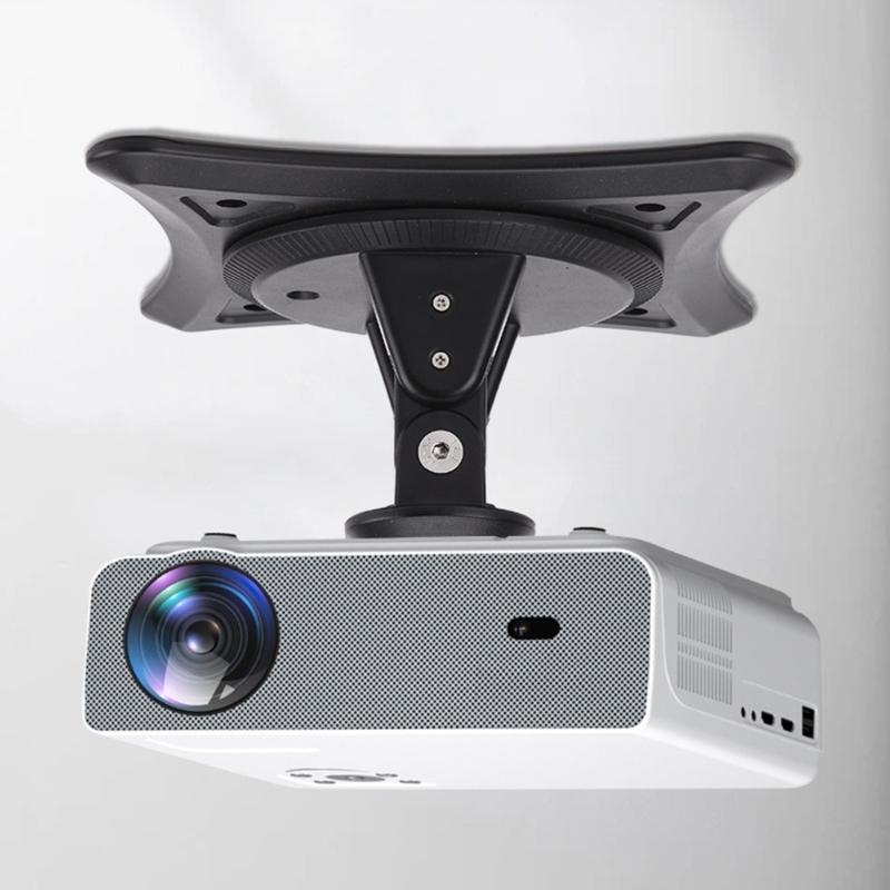 360 Degree Rotatable Projector Stand ABS Designs Adjustable Projector Mount for Home Theater Office Presentation Use