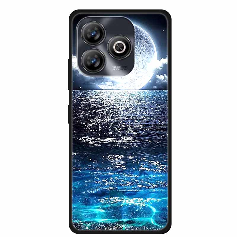 Pro ZTE BLADE A75 4G Pouzdro Zvířata Měkký Silikon TPU Pouzdra na Telefon Zadní Kryt Pro ZTE BLADEA75 Nárazuvzdorný Vlk Ochranný Cool Coque