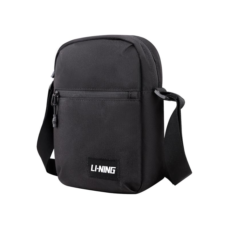 New LiNing Polyester Shoulder Bag Men's Standard Black YBDV041-3