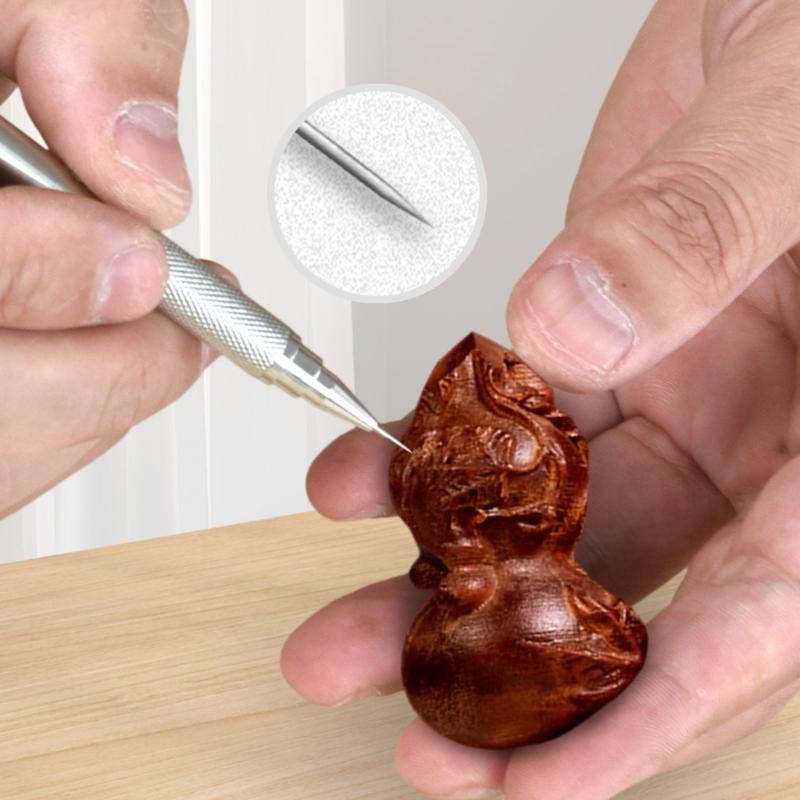 Automatic Center Hole Punch with Adjustable One Handed Spring Heavy Duty Automatic Center Punch for Metal Wood Glass