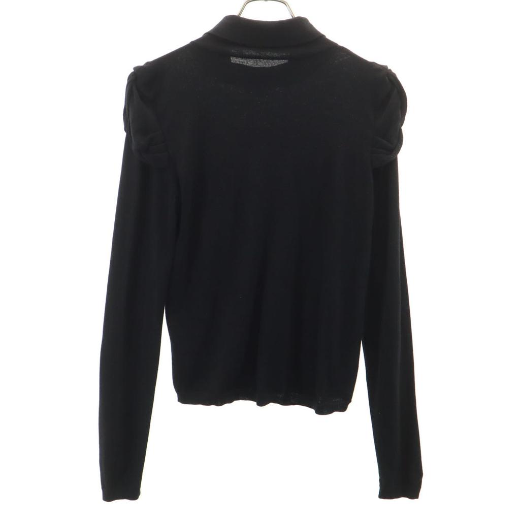 FOXEY Long sleeve turtleneck sweater 42 black knit Women Used