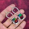 Ammolite Earring Gemstone Handmade Jewelry, 925 Solid Sterling Silver Earrings Gift For Wife Jewelry