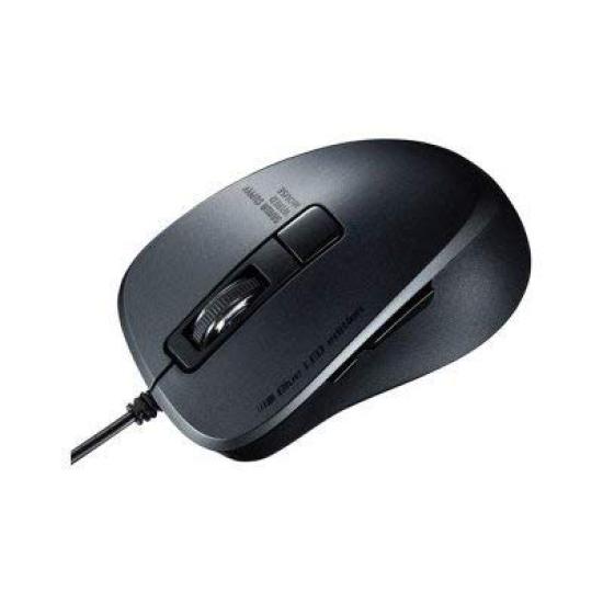 Silent Wired Blue LED Mouse (5 Buttons) MA-BL156BK