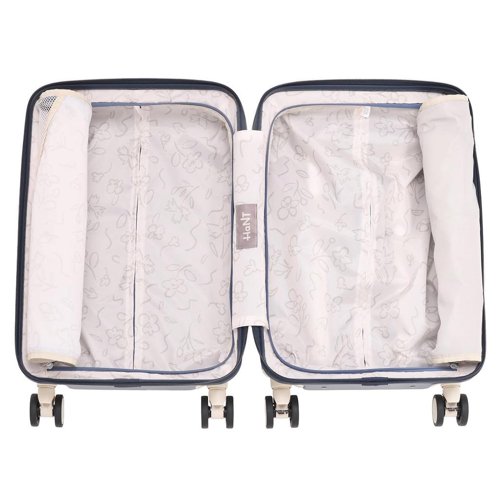 Hunt Handgepäckkoffer, Kleine Größe, 1-2 Tage/2-3 Tage, 30L, Rollenstopper, Doppelrollen, TS-Zahlenschloss, 2,8 kg, Polmelo, Nein. 05871