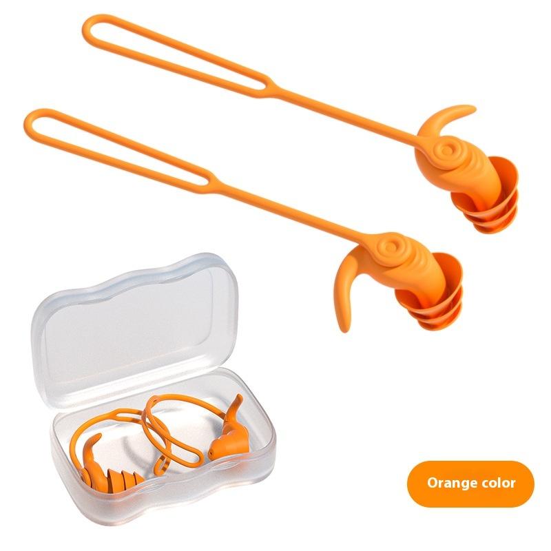 Swim Ear Plugs With Rope Silicone Waterproof Anti-Noise Pool Swimming Earplugs Water Sports Accessories Swim Swimming Ear Plugs