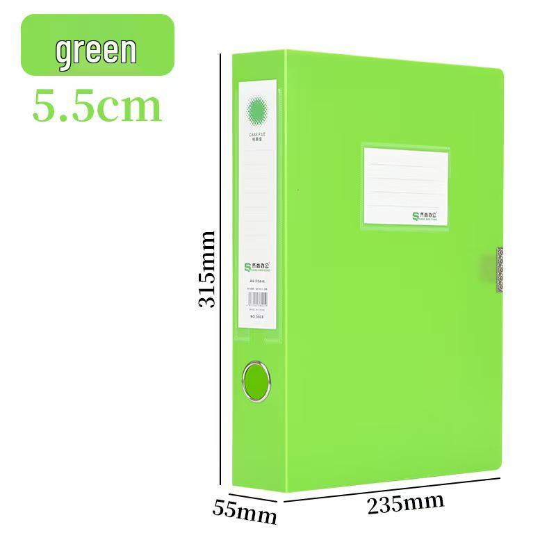 Thick A4 Plastic File Storage Box - Archive & Data Organizer