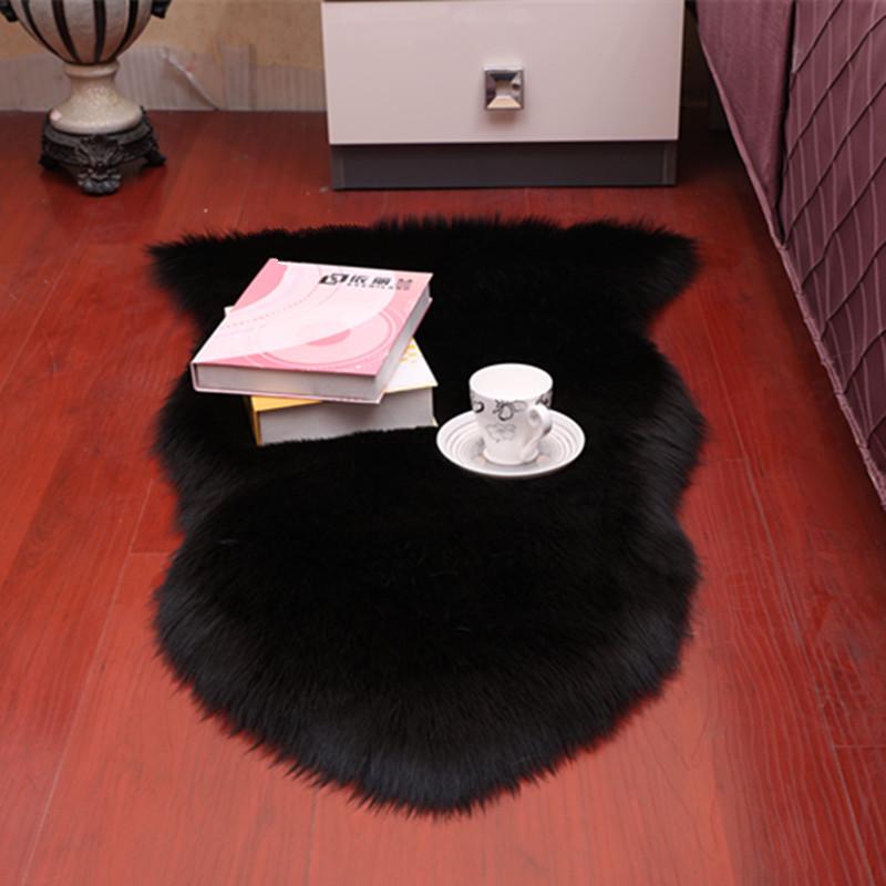 Imitation Australian Wool Plush Carpet Sofa Cushion & Bay Window Mat