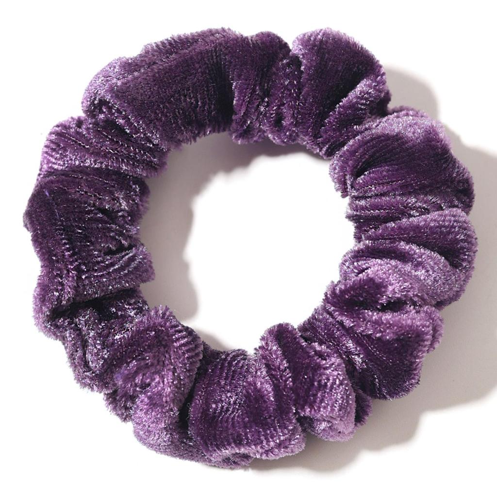 Bell Fashion Velvet Hair Ties: Classic High-Elasticity, Soft Touch In Solid Colors