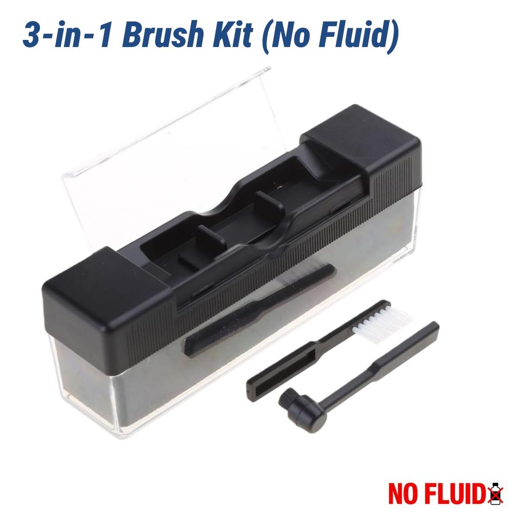 Record Cleaner Kit with 65ml Spray, Anti-Static Velvet Brush & Stylus Cleaning Tools for Safe Vinyl Turntable Use