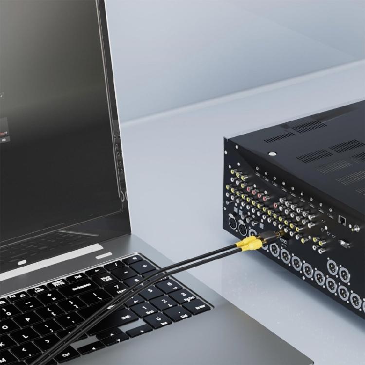 RCAs Splitter Pack of 6 1 Male To 2 Female Splitter Adapters for Sound Video Equipment