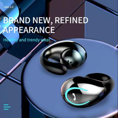 New 1PC Mini Ear Clip Invisible Wireless Earphone Noise Cancelling Bluetooth Headphone Handsfree Stereo Headset Earbud With Microphone