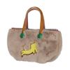 Tsumori Chisato Kira Neko Fur Handbag L Beige