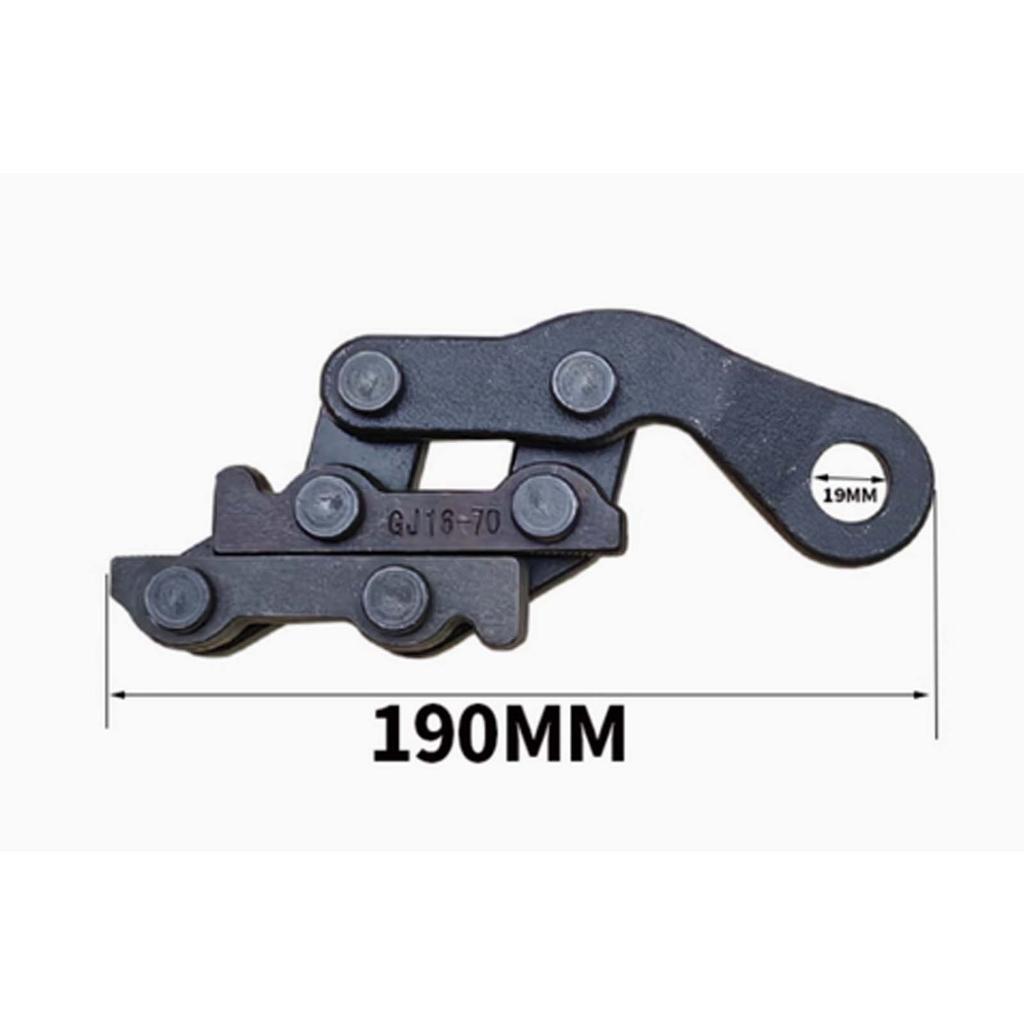Stahlseil-Klemme im deutschen Stil, Stahlseilklemme in Industriequalität, Werkzeug zum Ziehen und Spannen von Aluminiumleitern