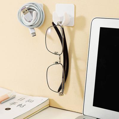 2 Pcs Curtain Rod Holder No Drilling Wall Adhesive Great Stickiness Anti-slip Great