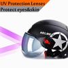Scooter Bike Open Face Half Baseball Cap Anti-UV Safety Hard Hat Motocross Helmet Safety Motorcycle Helmet  Multiple Color