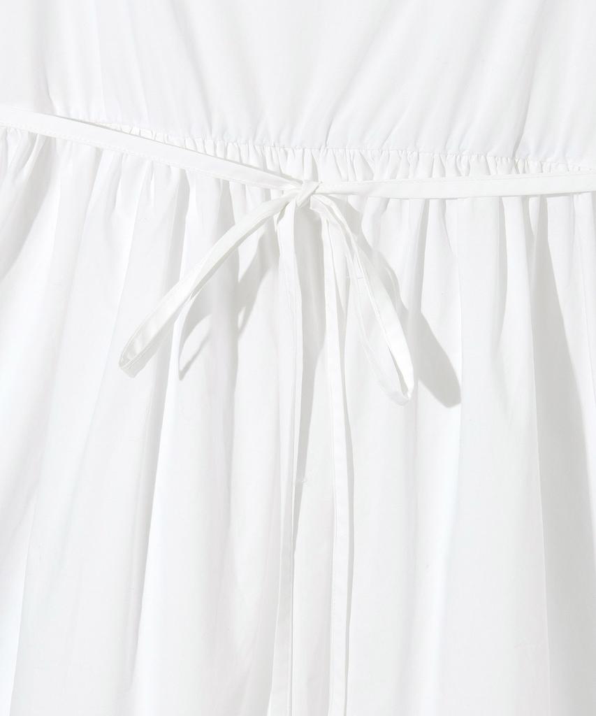 LEE Women Pintuck Sleeveless Long Dress White