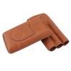 3 Fingers Cigar Case Artificial Leather Waterproof Portable Travel Cigar Box for Outdoor Business