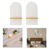 2Pieces Bohemian Wall Shelf Floating Shelves Decorative Storage Display Rack Hanging Shelf for Bathroom Bedroom Decors