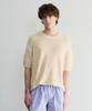 Le Mad Boucle Scallop Round Half Knit - Beige